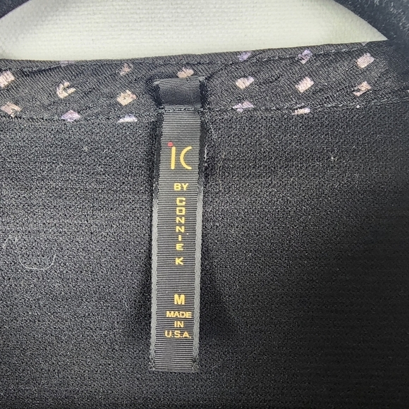 IC by Connie K Art-to-wear Black & Silver 1 Button Jacket Size Medium - Picture 3 of 6